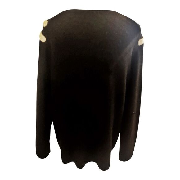 Republic Black White Sweater Size Medium - Picture 3 of 3